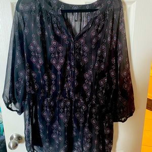 Avenue sheer high low top